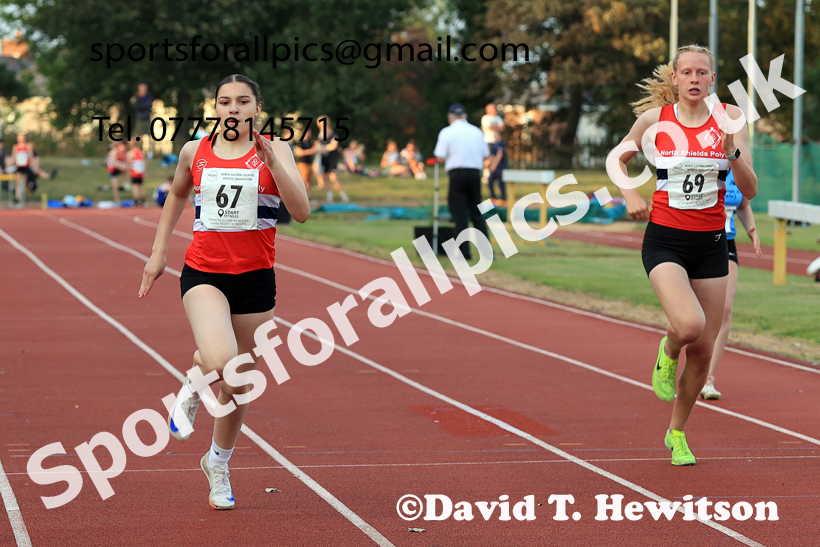 200 metres, 2025 NEGP No 6 Monkton, Wednesday, August 13th.  Photo: David T. Hewitson/Sports for All Pics